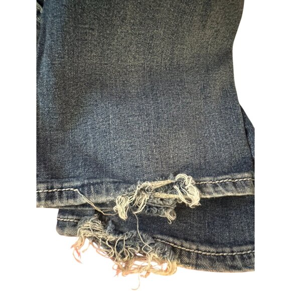 Shyanne Womens Bootcut Jeans 28W x 34L Distressed Denim 100% Cotton - Picture 5 of 10